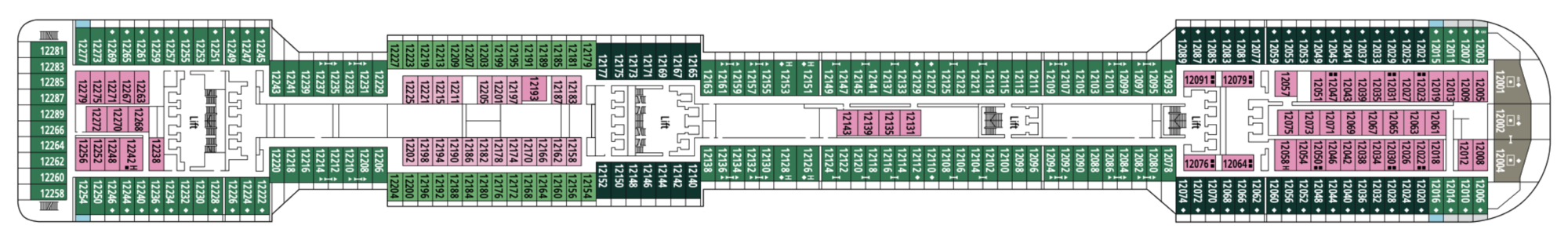 Deck 12 - Aurora plan